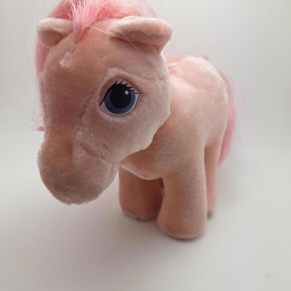 Vintage 1980s Hasbro Softies My Little Pony Cotton Candy Pink (12 inch) - Picture 2 of 6